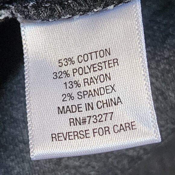 Croft & Barrow Pants Womens Size 16P Solid Grey Gray The Effortless Stretch - Picture 5 of 6